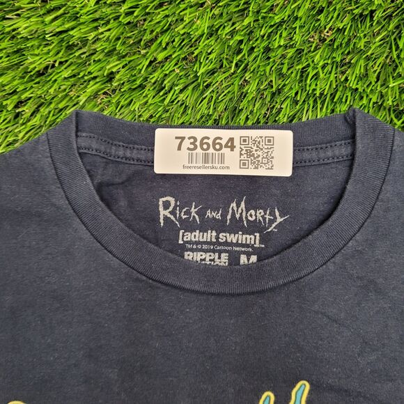 Rick-and-Morty Shirt S/M 18x26 Blue - Picture 8 of 11